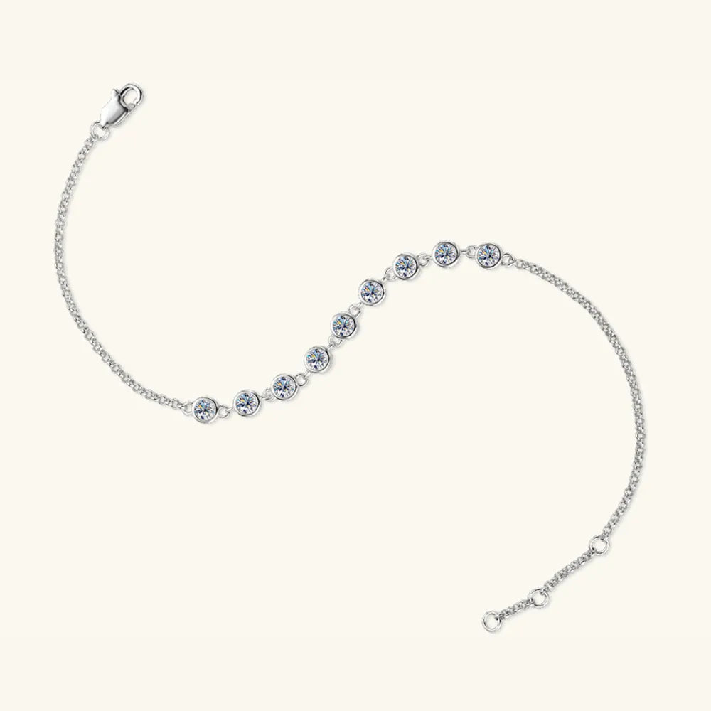 Inlaid Moissanite Bracelet