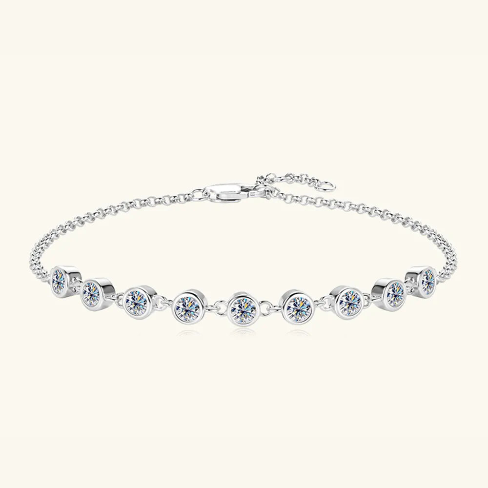 Inlaid Moissanite Bracelet