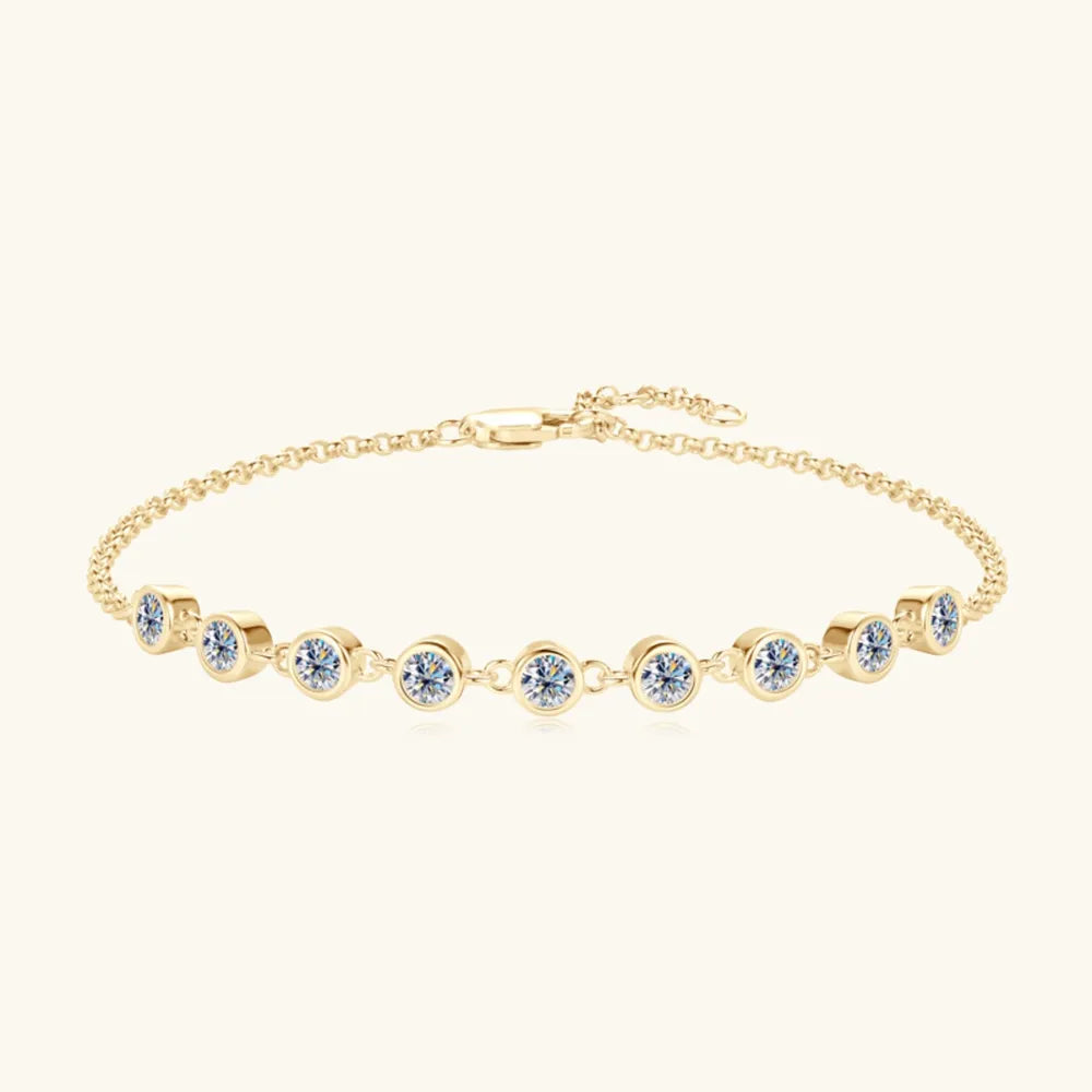 Inlaid Moissanite Bracelet