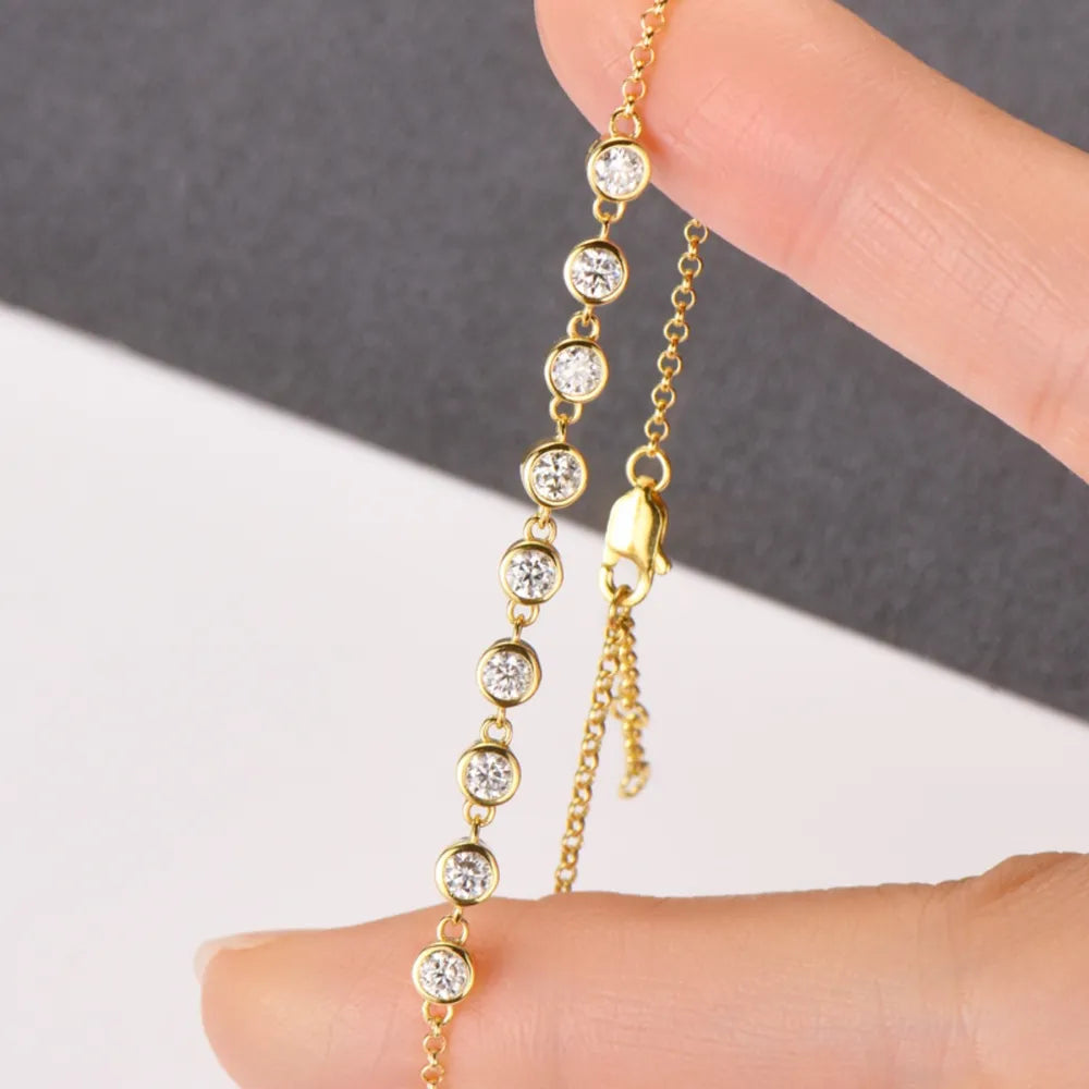 Inlaid Moissanite Bracelet