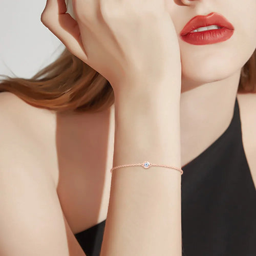 Inlaid Moissanite Bracelet