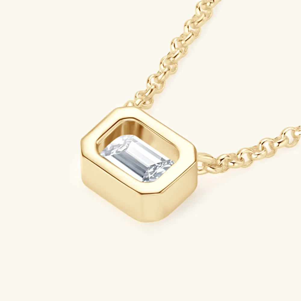 1 Carat Moissanite Pendant Necklace