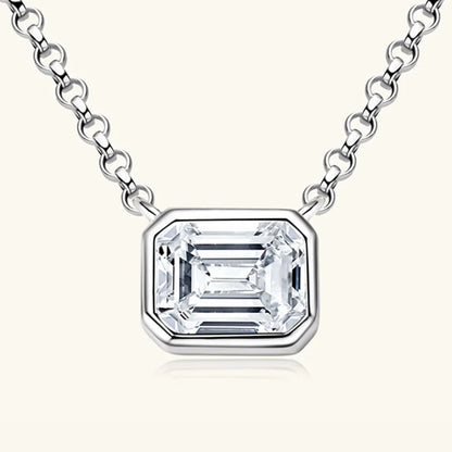 1 Carat Moissanite  Pendant Necklace