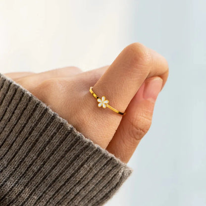 Enamel Flower Ring